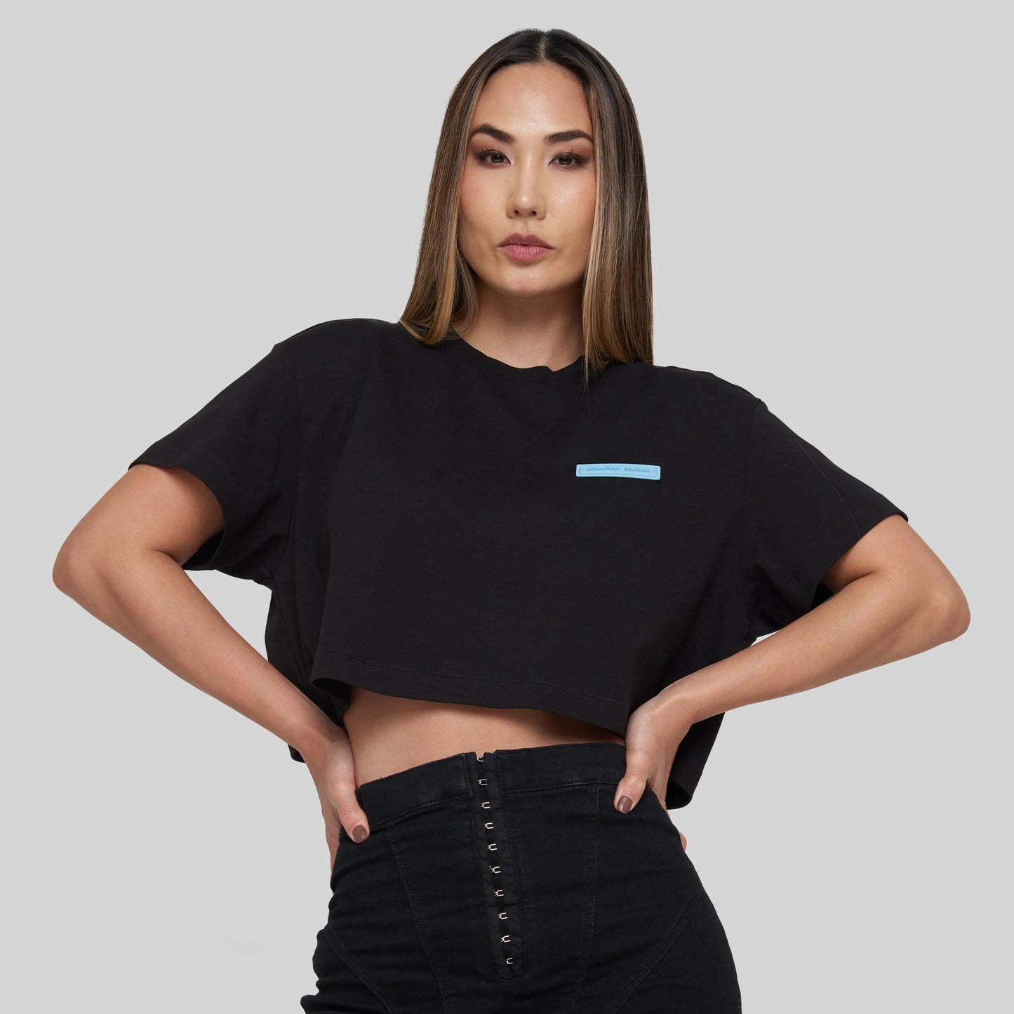 TWSH BLACK TOP OVERSIXE