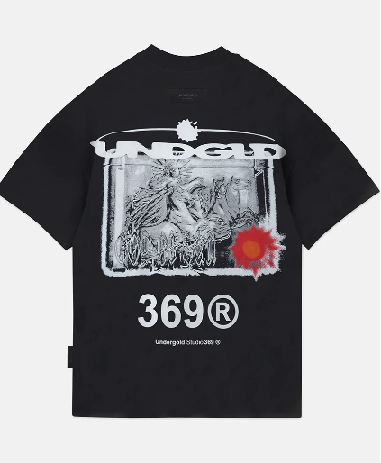 HELIOS GOD OF SUN TSHIRT VINTAGE BLACK