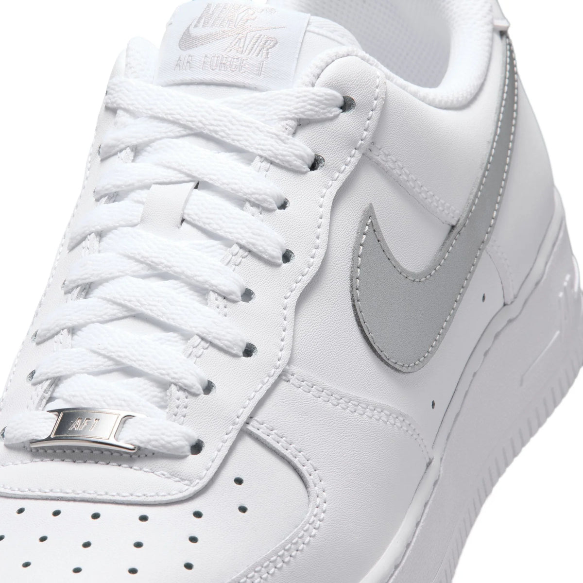 NIKE AIR FORCE 07 PLATINUM SWOOSH