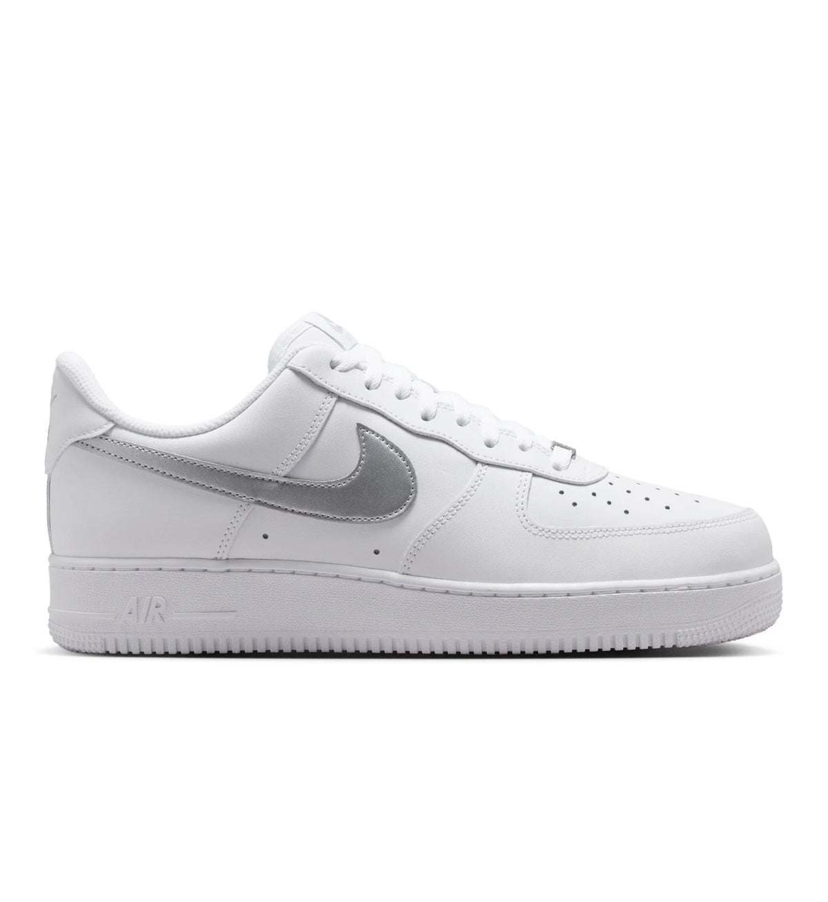 NIKE AIR FORCE 07 PLATINUM SWOOSH
