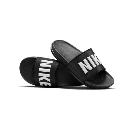 NIKE SLIDE BLACK AND WHITE