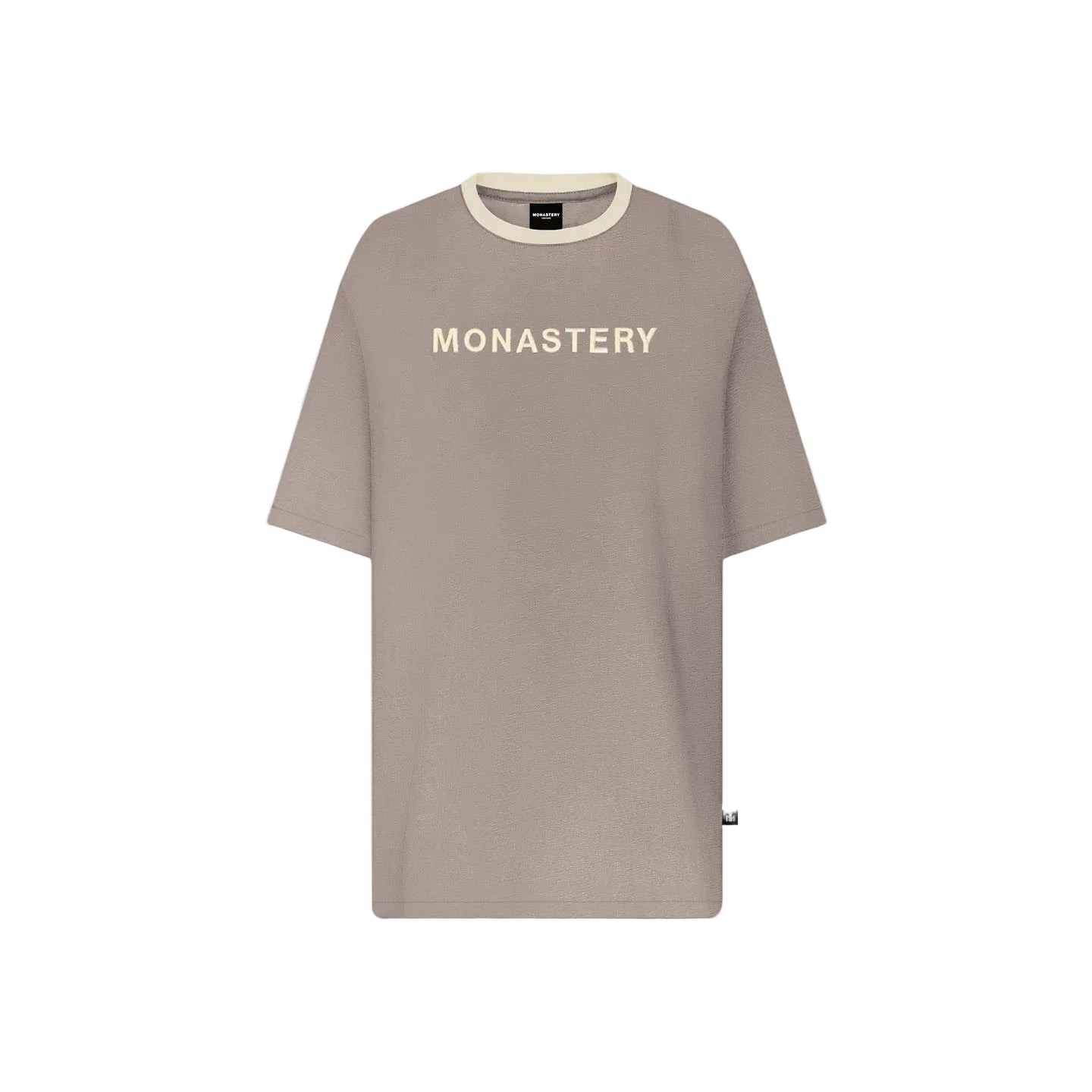 WARMBLOOD TSHIRT MEN OVERSIZED TAUPE GRAY