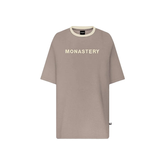 WARMBLOOD TSHIRT MEN OVERSIZED TAUPE GRAY