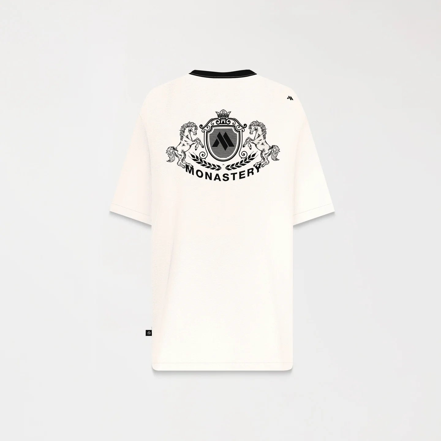 WARMBLOOD TSHIRT MEN OVERSIZED WHITE ASPARAGUS