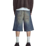 2740 STARDUST UNDGLD STUDIO DENIM LONG SHORTS MEN BLUE
